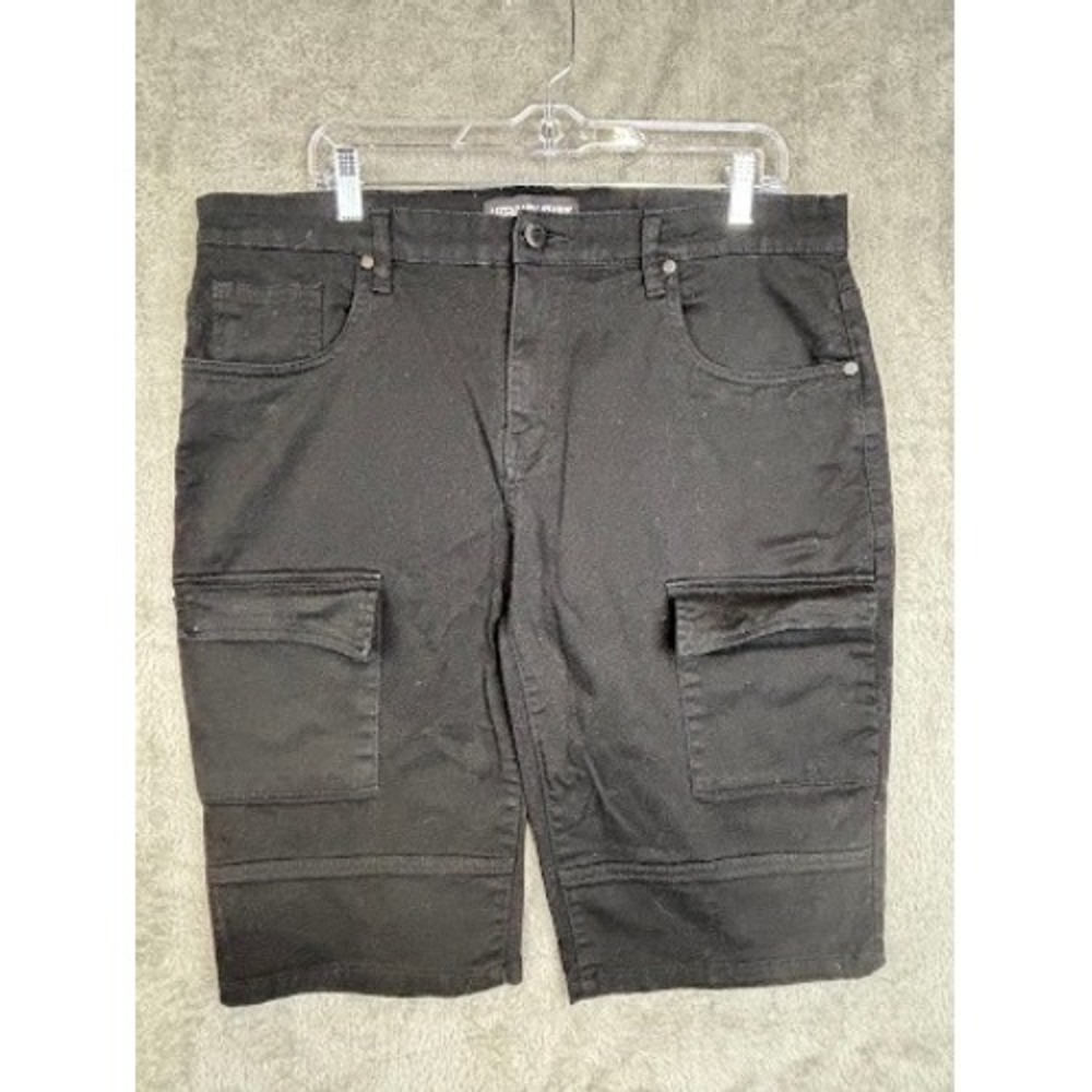Legendary Status‎ Mens Black Cargo Shorts Casual Fashion Size 36